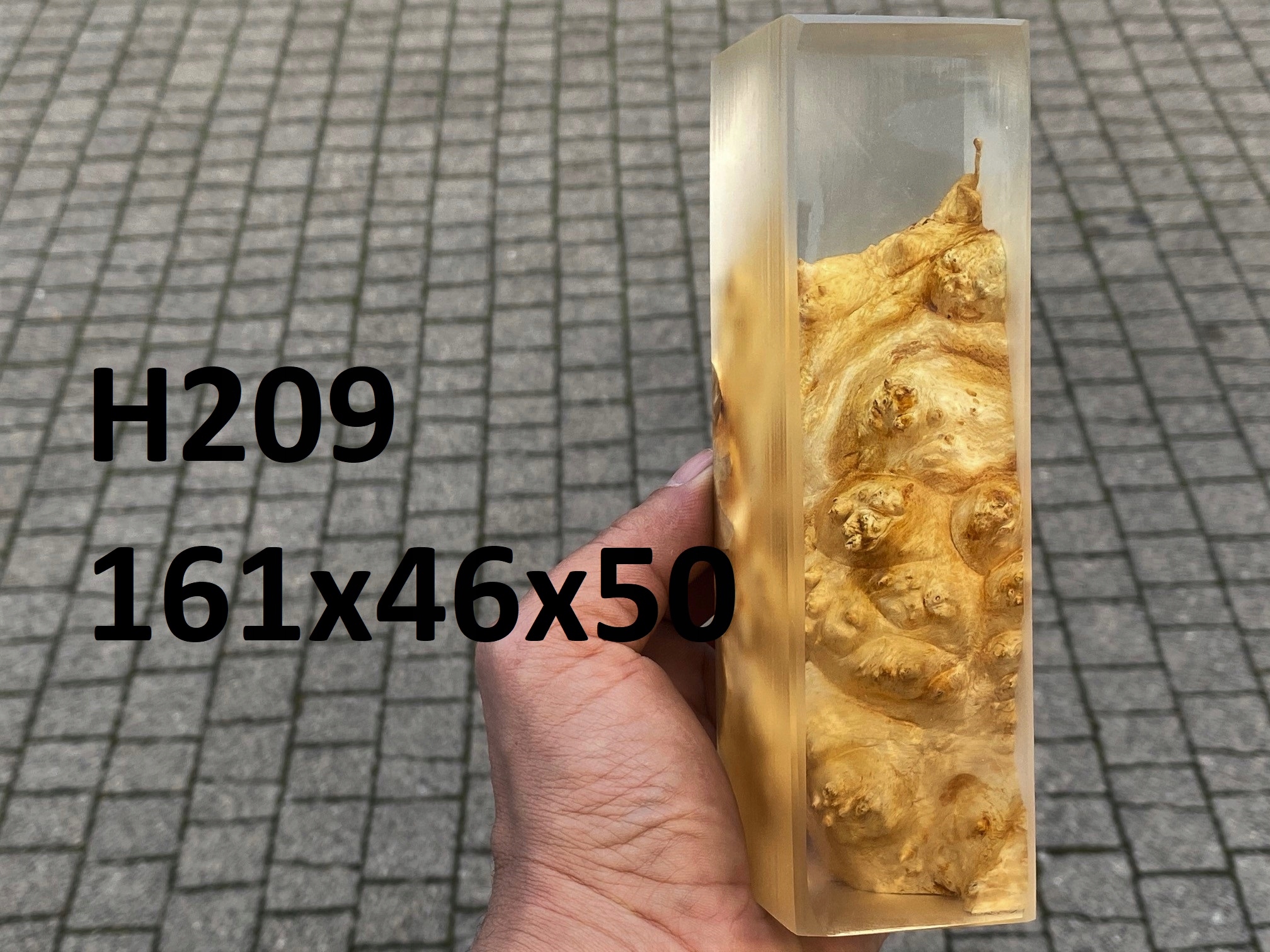 Drevený blok, stabilizovaný, hybridný H209