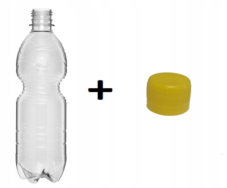 500 ml plastová fľaša + 128 PET uzáver