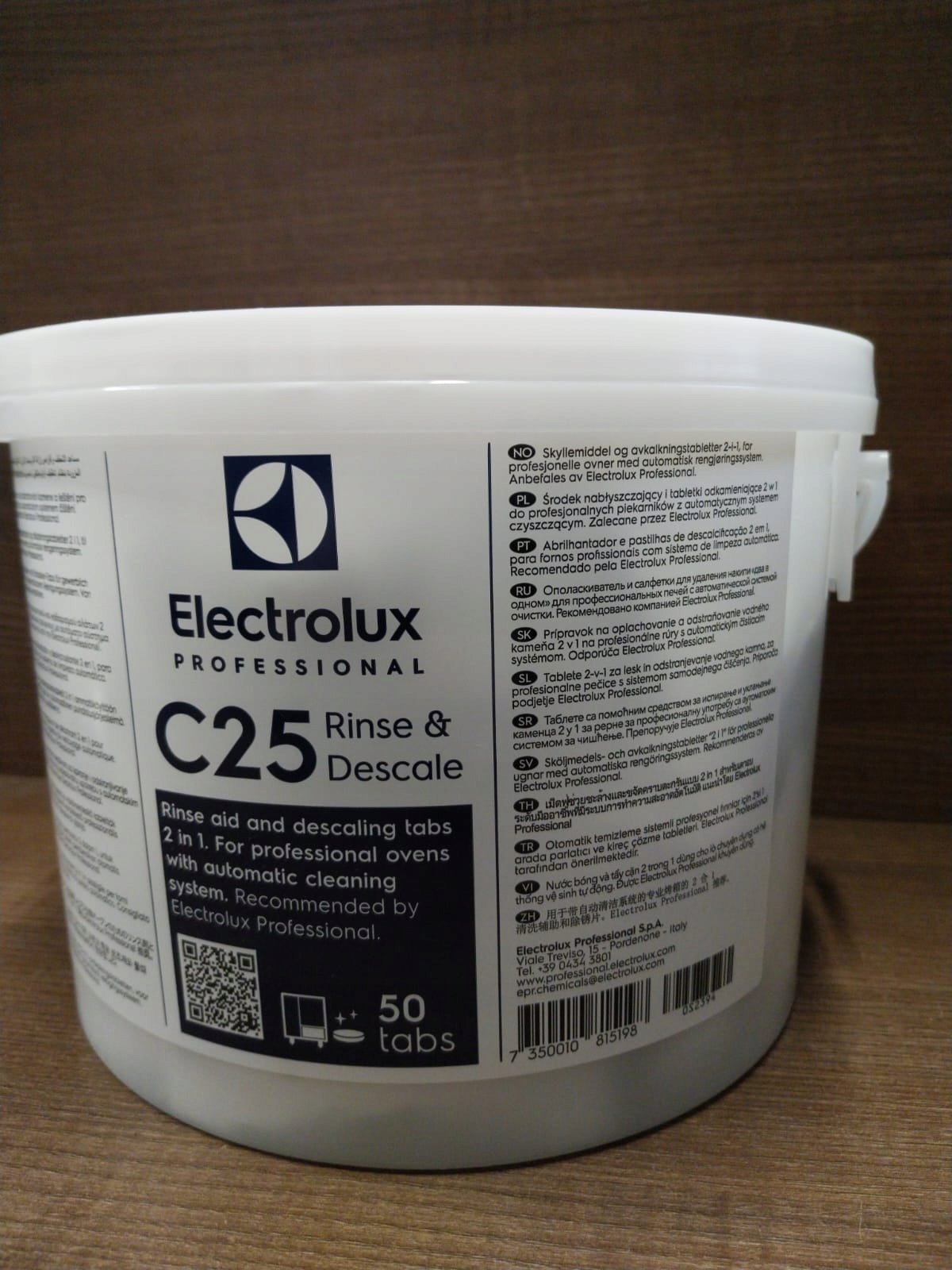 C25 Ošetrovacie a odvápňovacie tablety pre sporáky Electrolux - 50 ks.