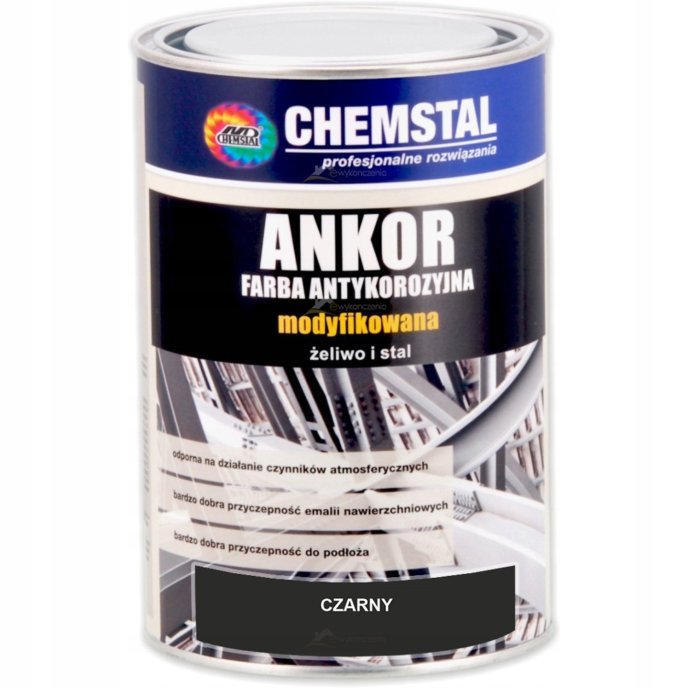 CHEMSTAL Ankor antikorózna farba čierna 10 l