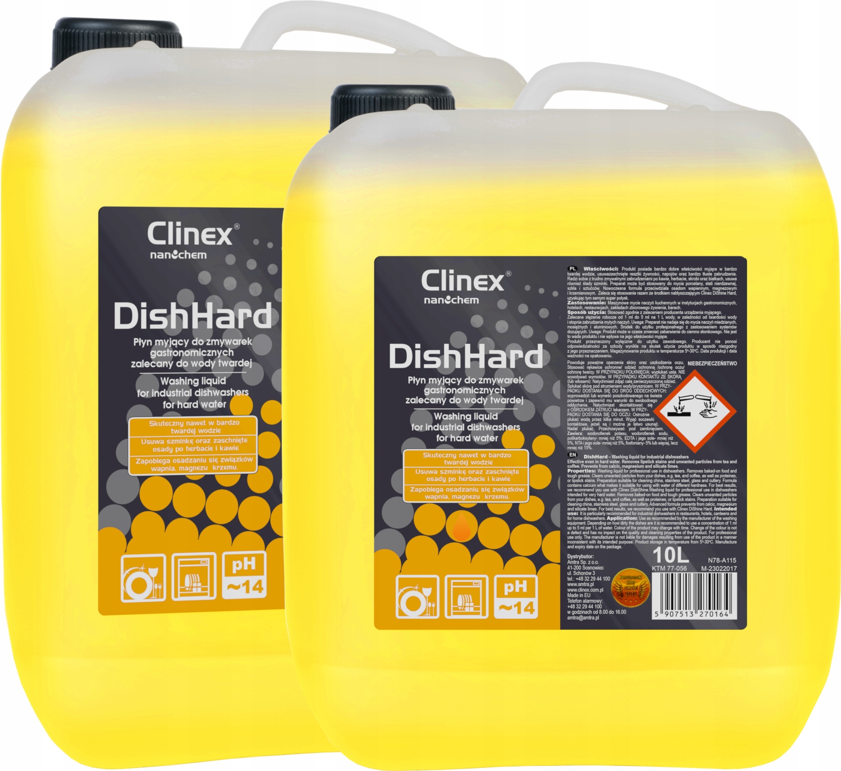 CLINEX DishHard umývačka riadu tekutá, tvrdá voda 20L