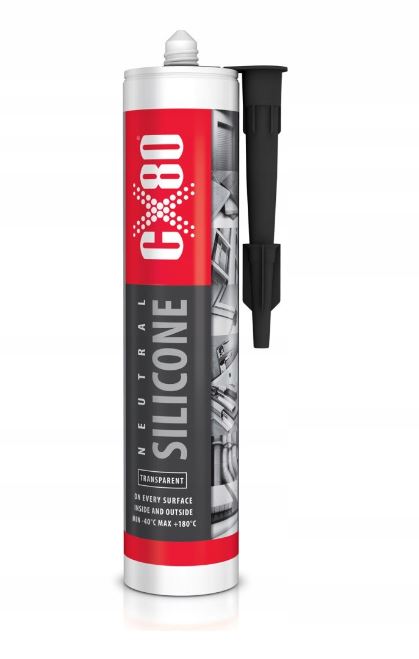CX80 NEUTRÁLNY SILIKÓN ČIERNA 310ml