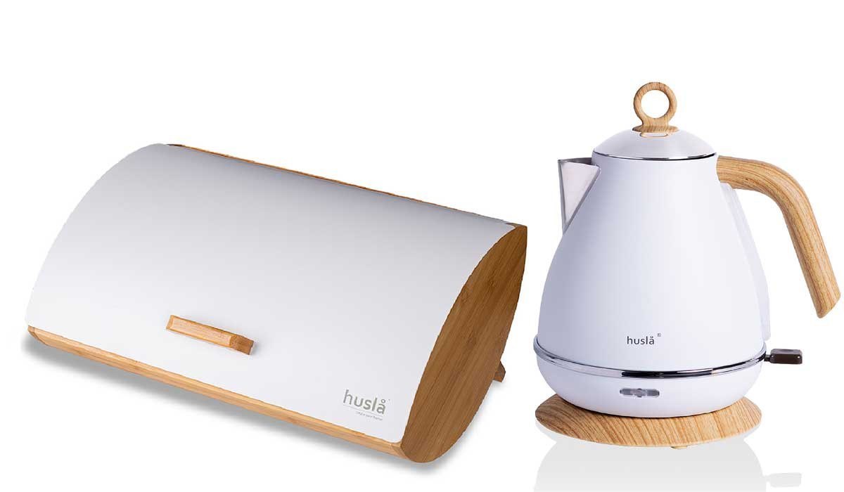 ELEKTRICKÁ KONVICA HUSLA 1,7L biela + CHLEBA