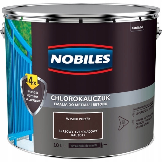 Chlorokauczuk 10L HNEDÁ ČOKOLÁDA RAL8017 Nobi