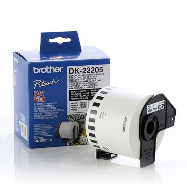 Kontinuálny papier pre bielu tlačiareň Brother DK22205