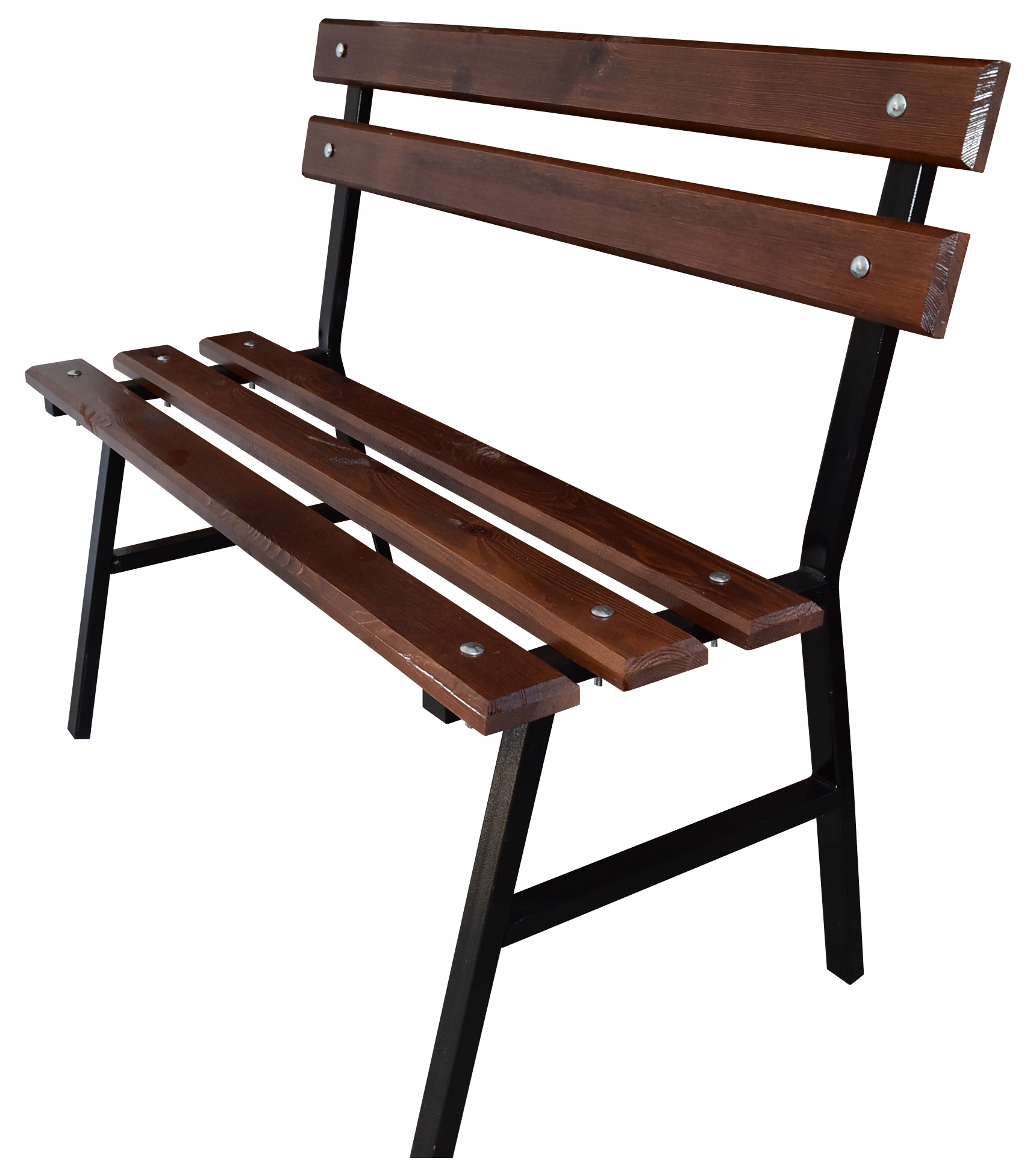 Lavica s kovovou opierkou 81 x 80 cm