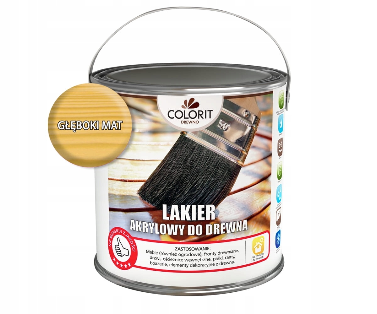 Akrylový lak na drevo Colorit 10L CLEAR MAT s