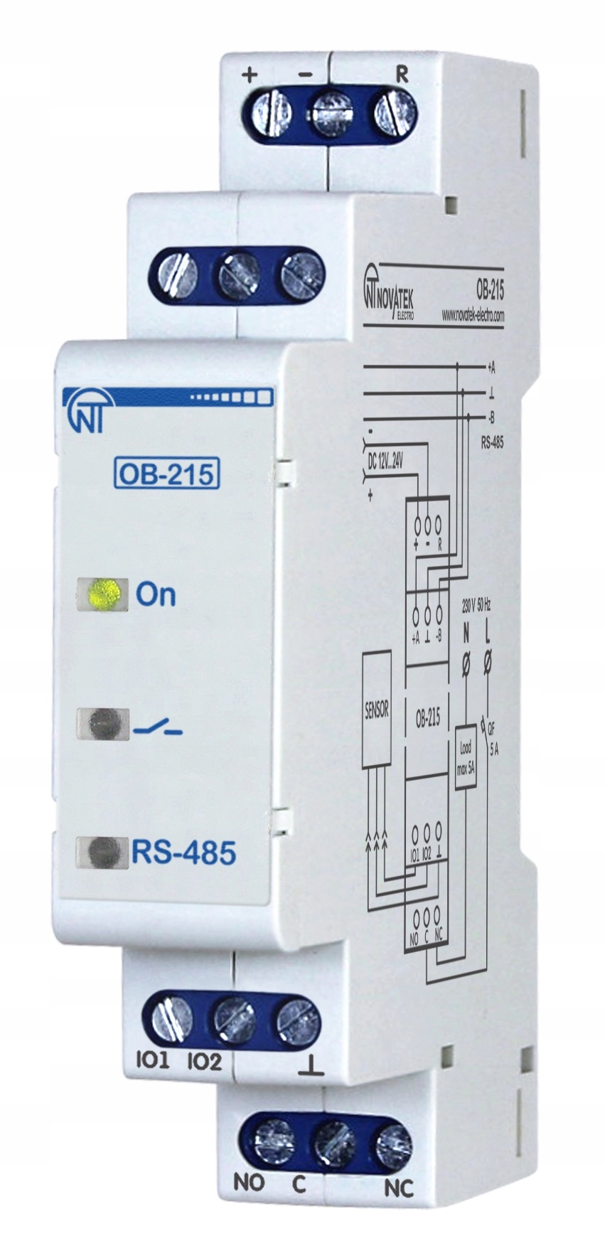 Digitálny vstupný modul, výstupy 12-24V DC 8A OB-215