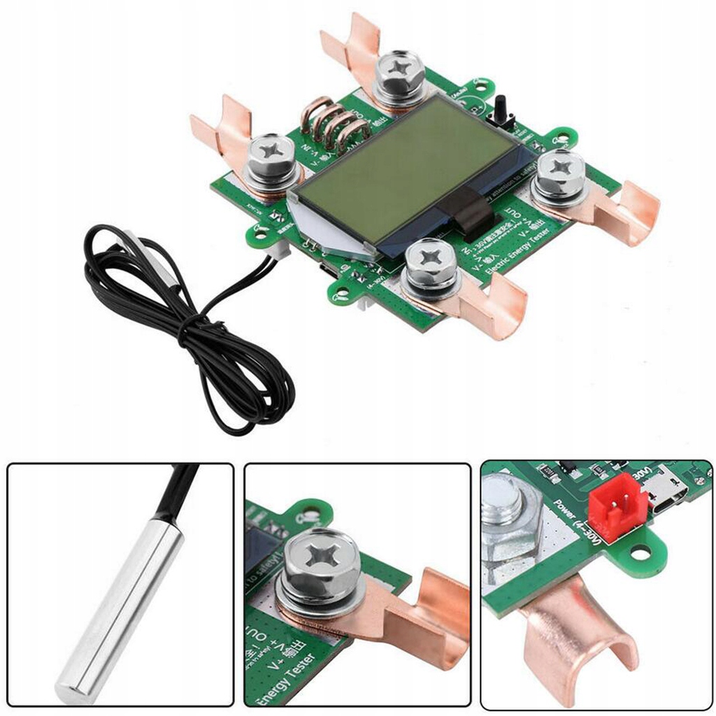 Ampérmeter digitálneho voltmetra modrý