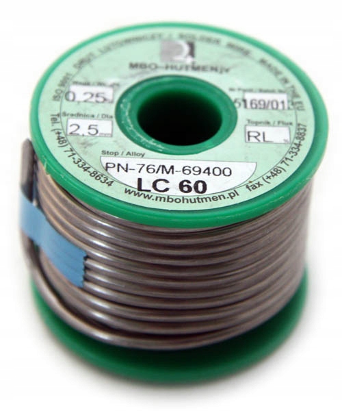 Cín s kolofóniou 1,0 mm, cievka 1 kg LC 60, K80