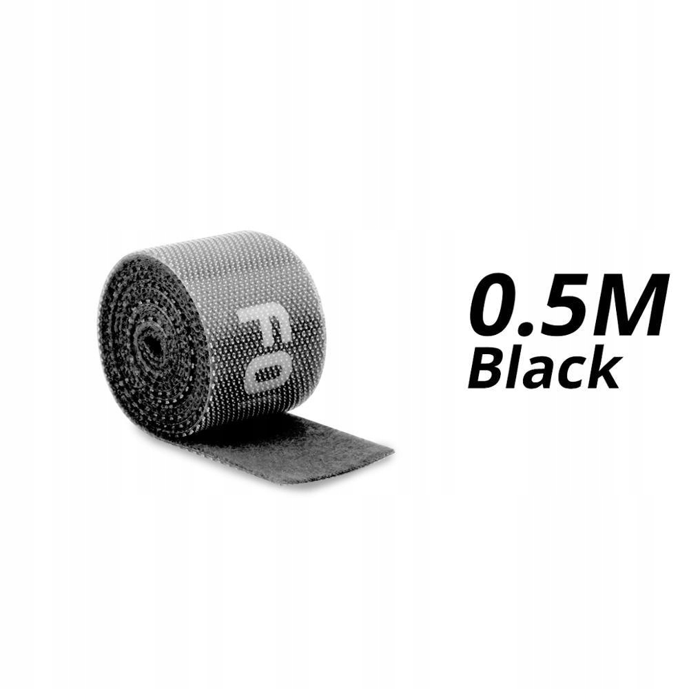 [Čierny suchý zips 0,5 M] 5m USB káblový organizér