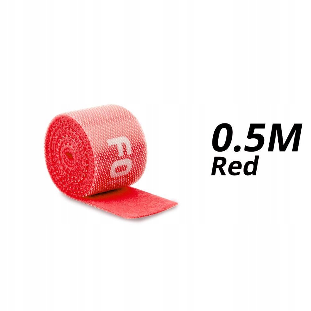 [Červený suchý zips 0,5 M] Navíjač kábla USB -