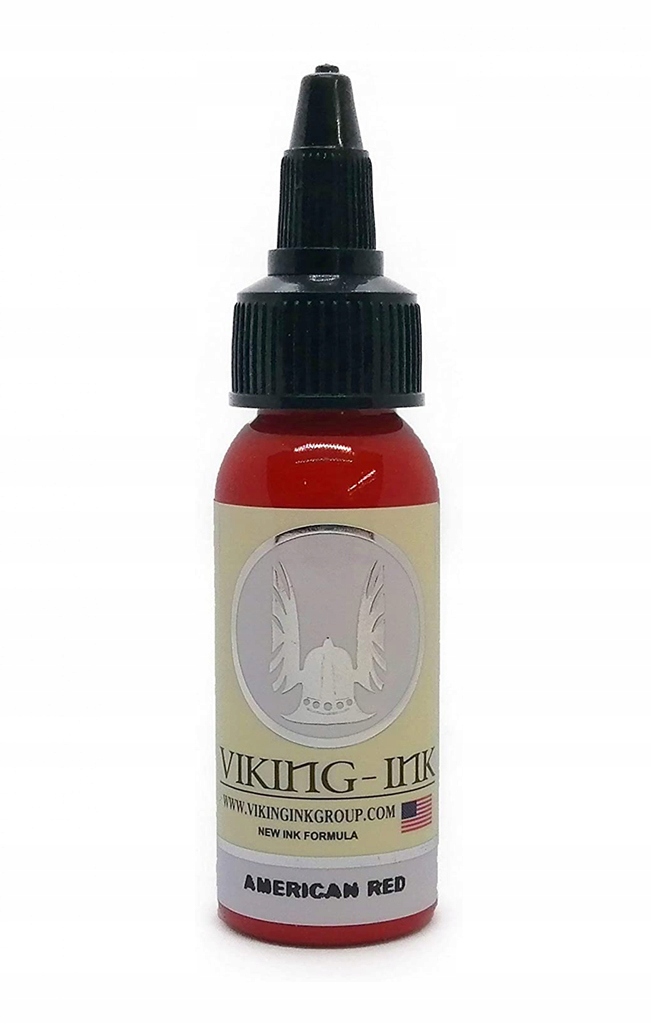 VIKING, AMERICAN RED, červený tetovací atrament 30ML