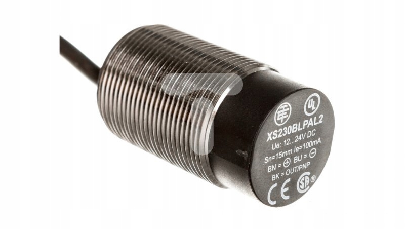 Indukčný snímač M30 15mm 12-24V DC NPN 1Z kábel