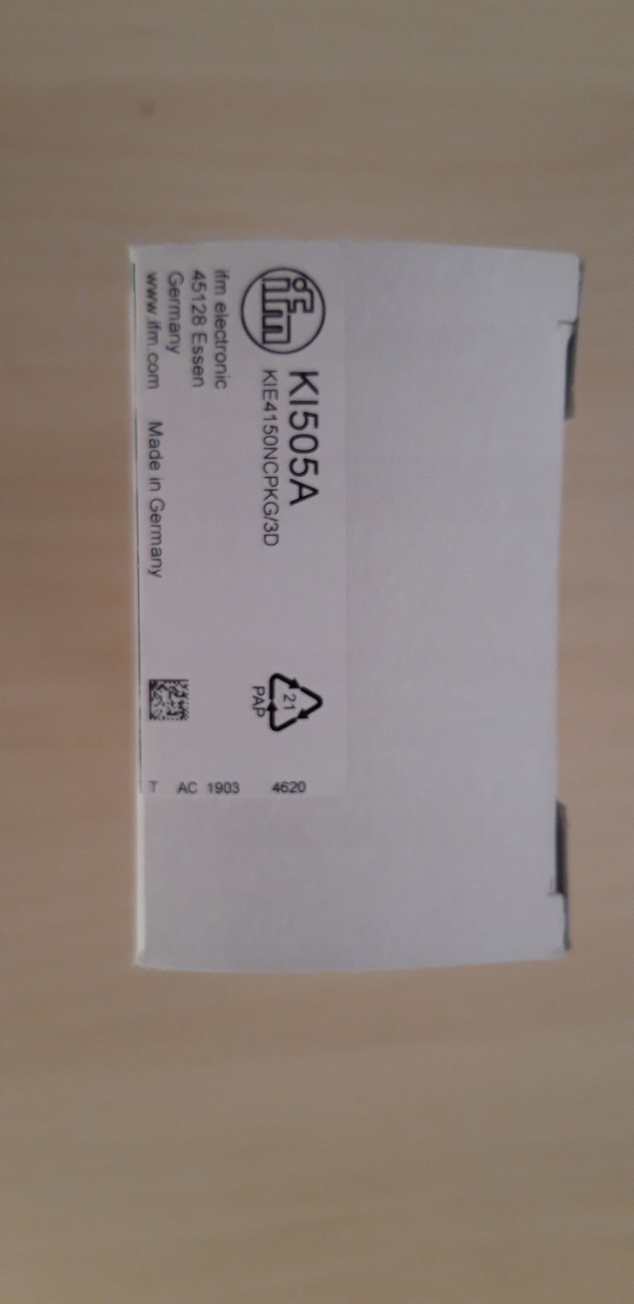 Kapacitný snímač KI505A ifm