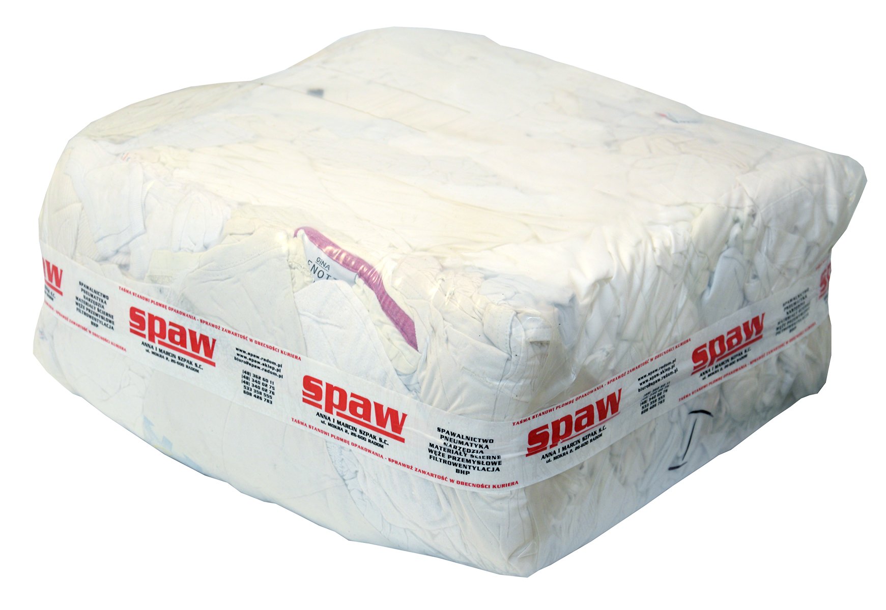 Čistiace handry z bielej bavlny 10 kg