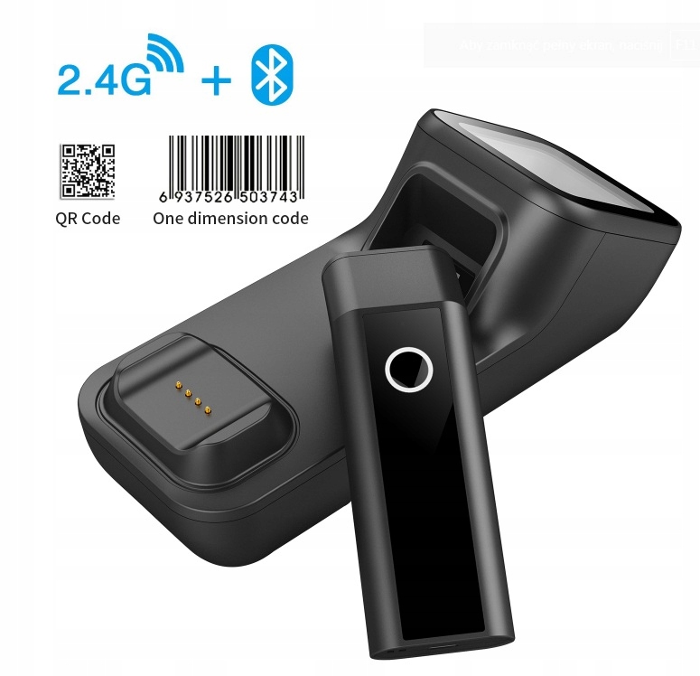 2d QR čítačka čiarových kódov Bluetooth obrazovka