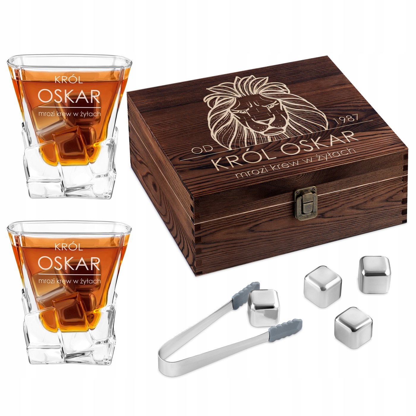 DARČEK PRE NEHO SÚPRAVA GRAVÍROVANÝCH KAMEŇOV WHISKY