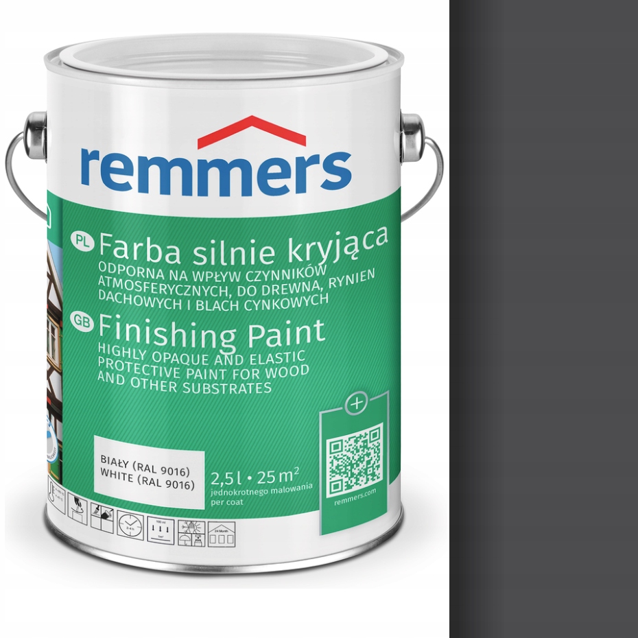 Deckfarbe Remmers krycia farba 2,5l ANTRACIT