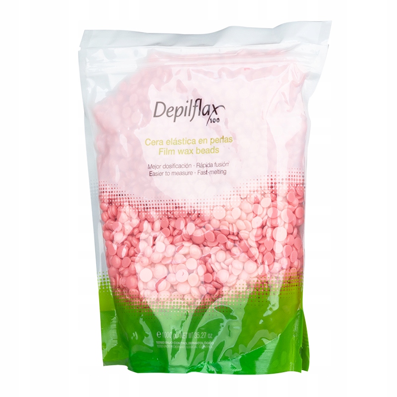 DEPILFLAX 100 WAX FILM WAX ROSE PEARLS 1000G