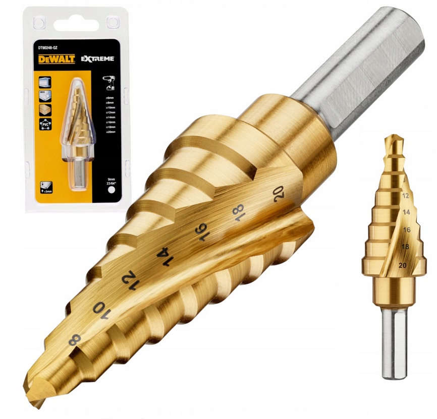 DEWALT Stupňový vrták do kovu 6-20mm DT90248