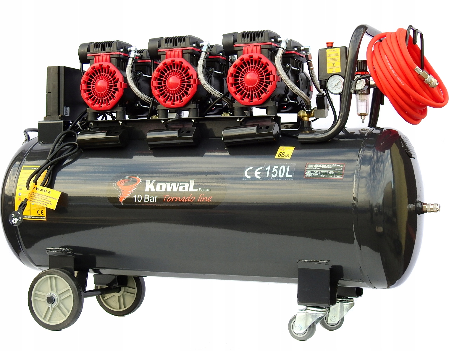 Bezolejový kompresor Kowal Polska K28 10 Bar 150 l 10 bar