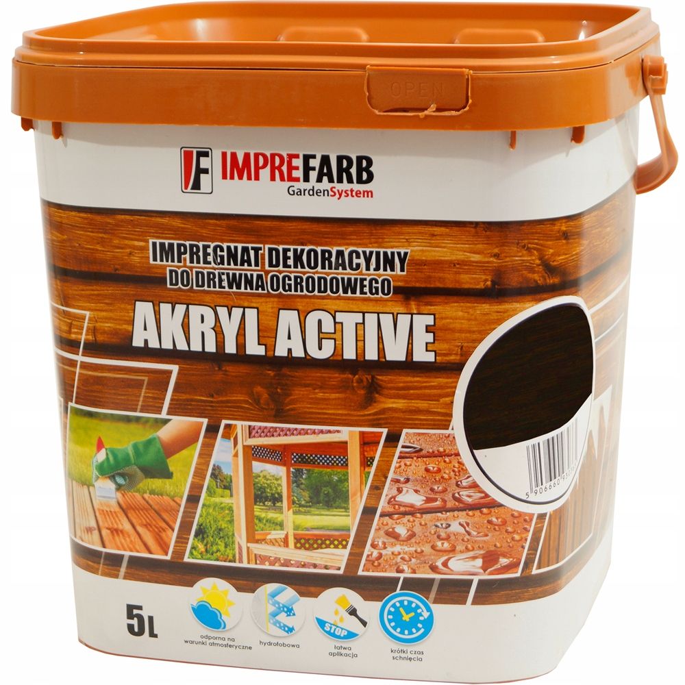 Impregnat do drawna Imprefarb Akryl Active 5L Palisander