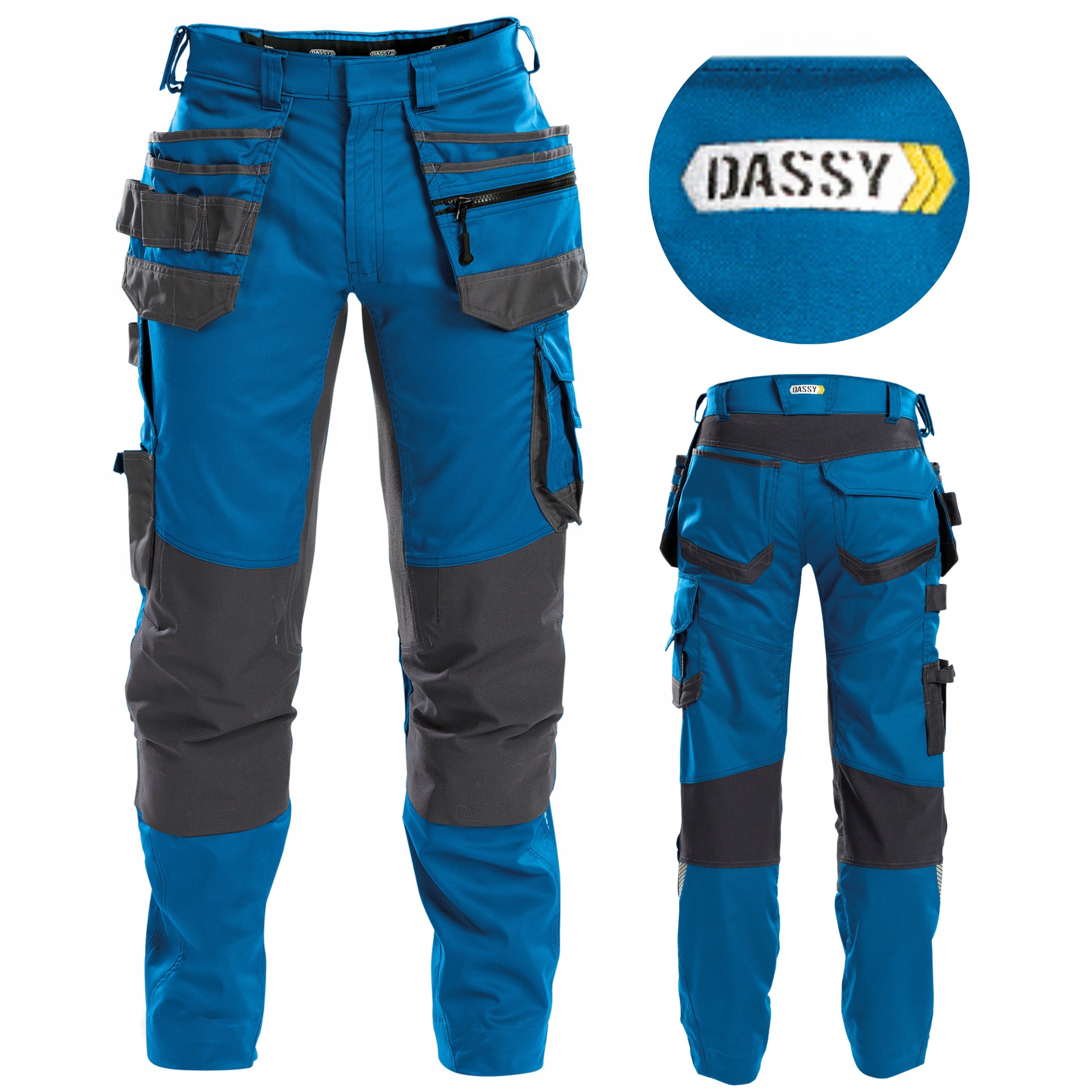 Dlhé pracovné nohavice Dassy Flux, veľkosť 56