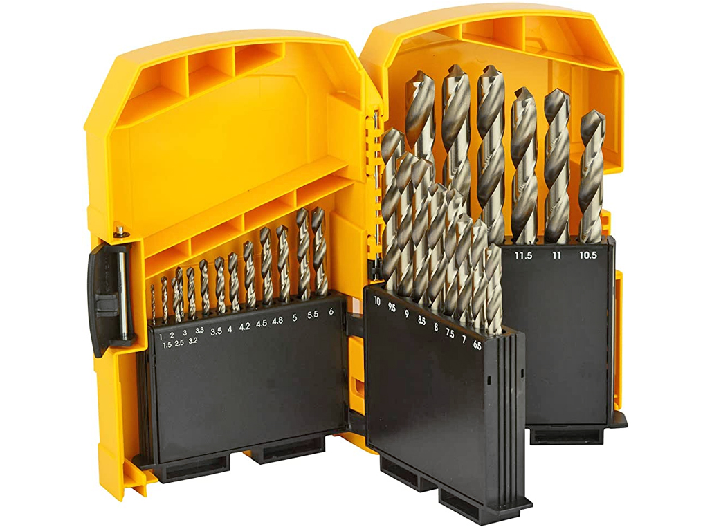 Brúsené vrtáky do kovu hss-g 29 ks. DeWalt