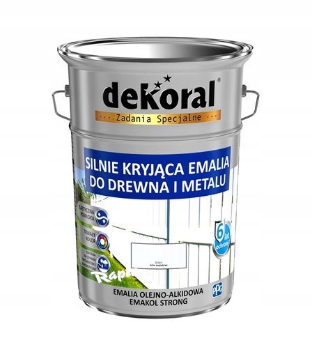 Olej Dekoral 10L BIELY emacol alkydový smalt st