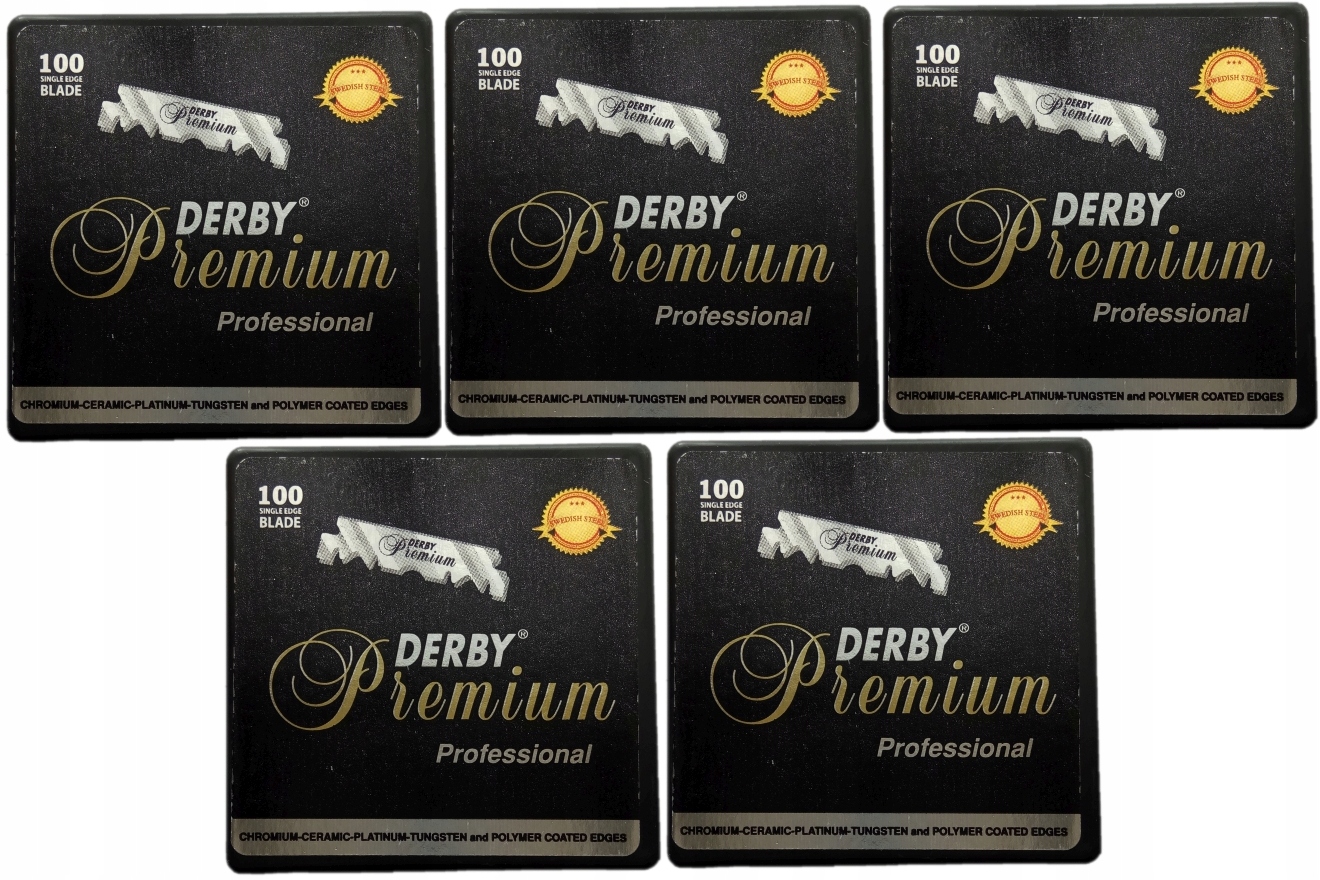 Žiletky Derby Premium, 500 kusov na polovicu