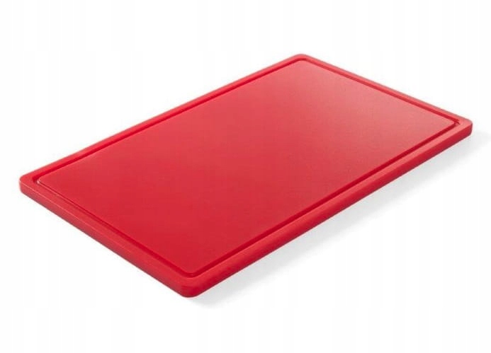 Doska na krájanie 530x325 mm Červená HACCP HENDI