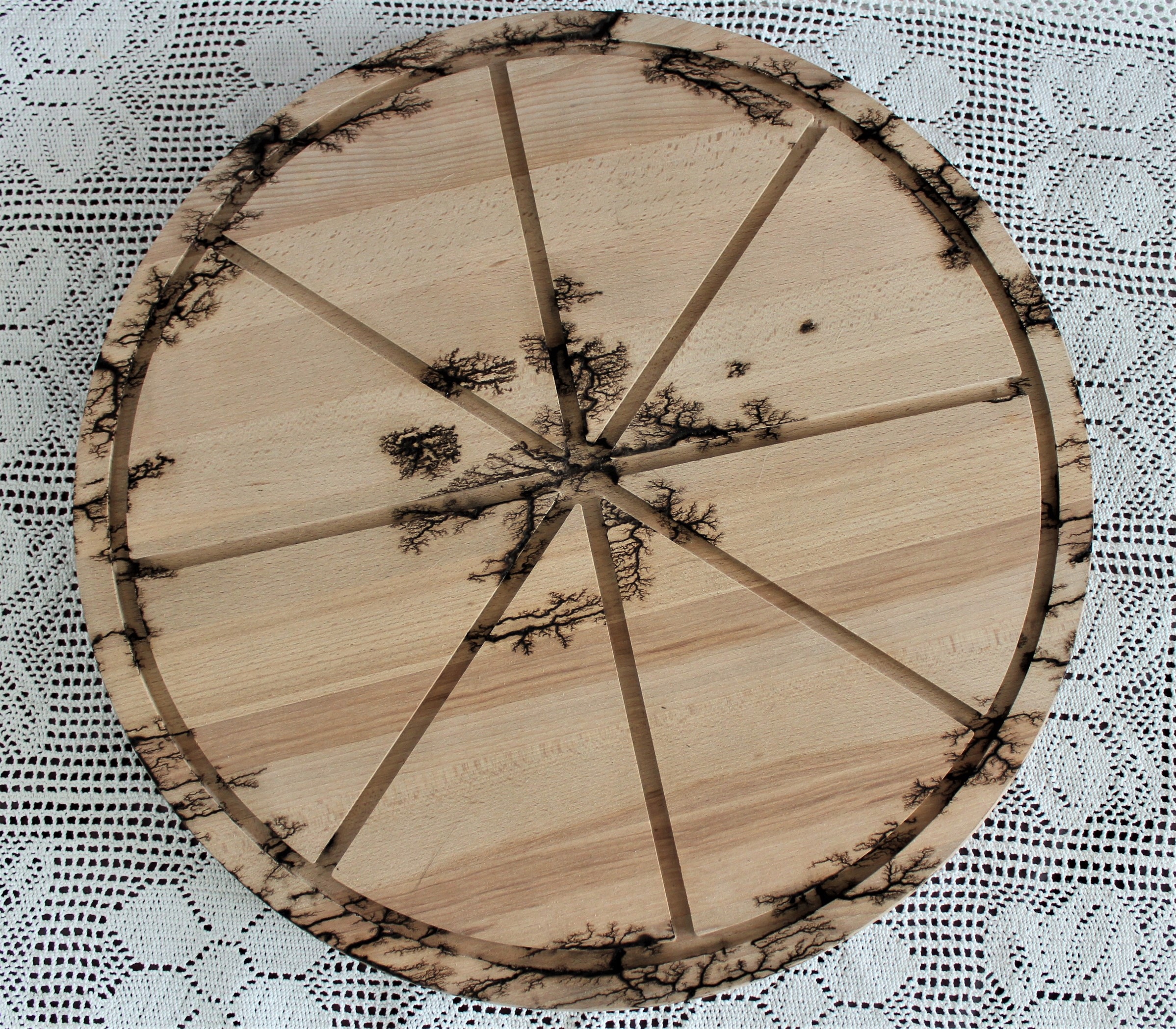 Veľká pizza doska 50 cm drevená