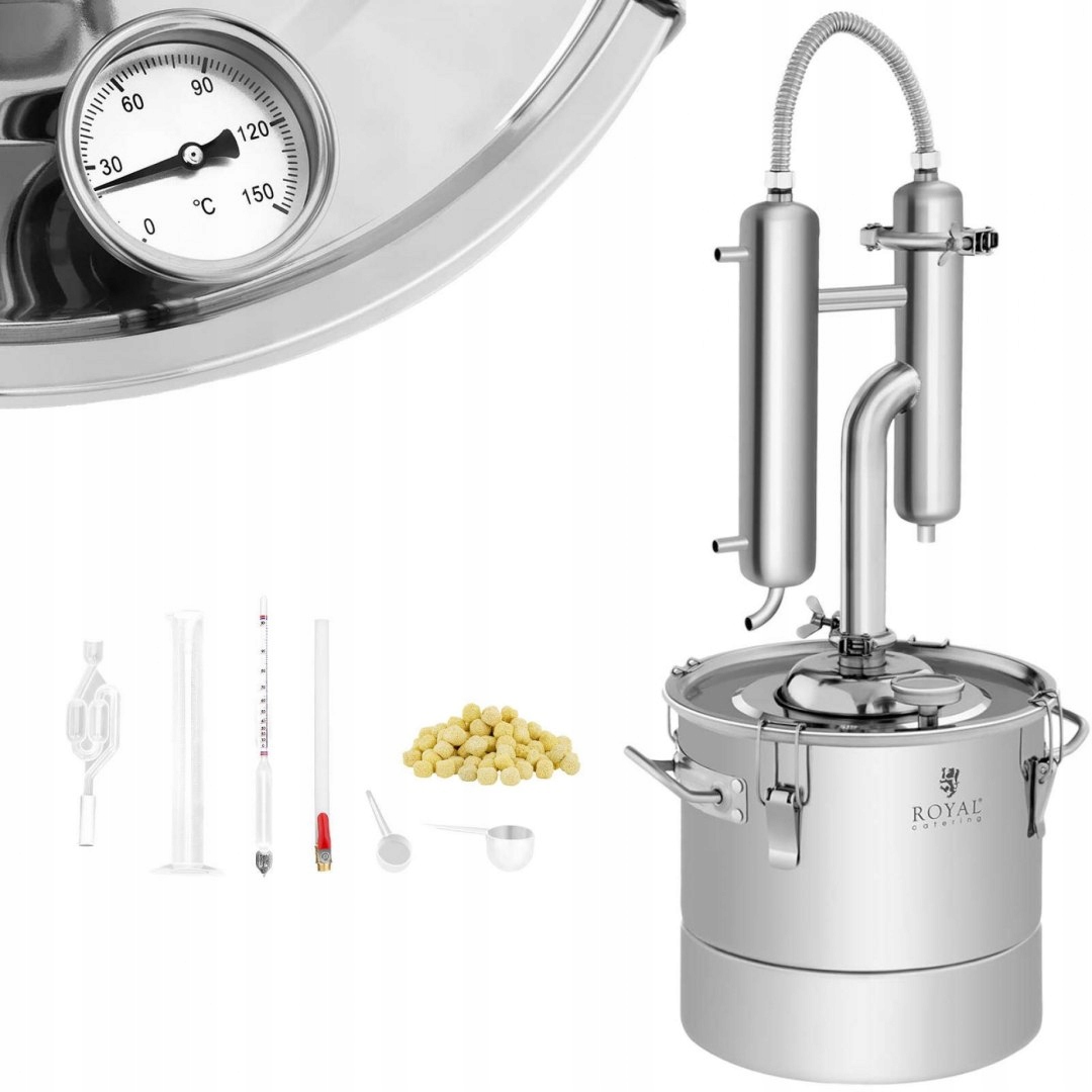 Destilačné destilačné zariadenie 20L + teplomer