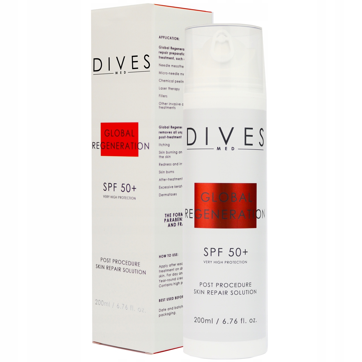 Ponory SPF50 UV regeneračné po ošetrení 200 ml