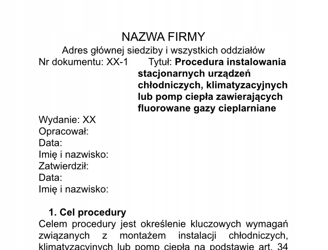 Dokumenty - postupy f-plynov fgas fgases pre Úrad technickej inšpekcie