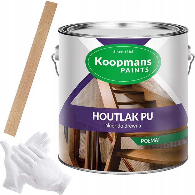 HOUTLAK PU Polomatný lak na drevo 2,5l