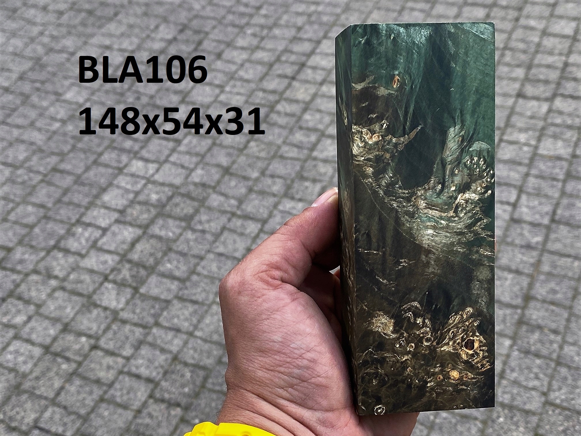 Stabilizovaný blok na výrobu nožov na drevo BLA106