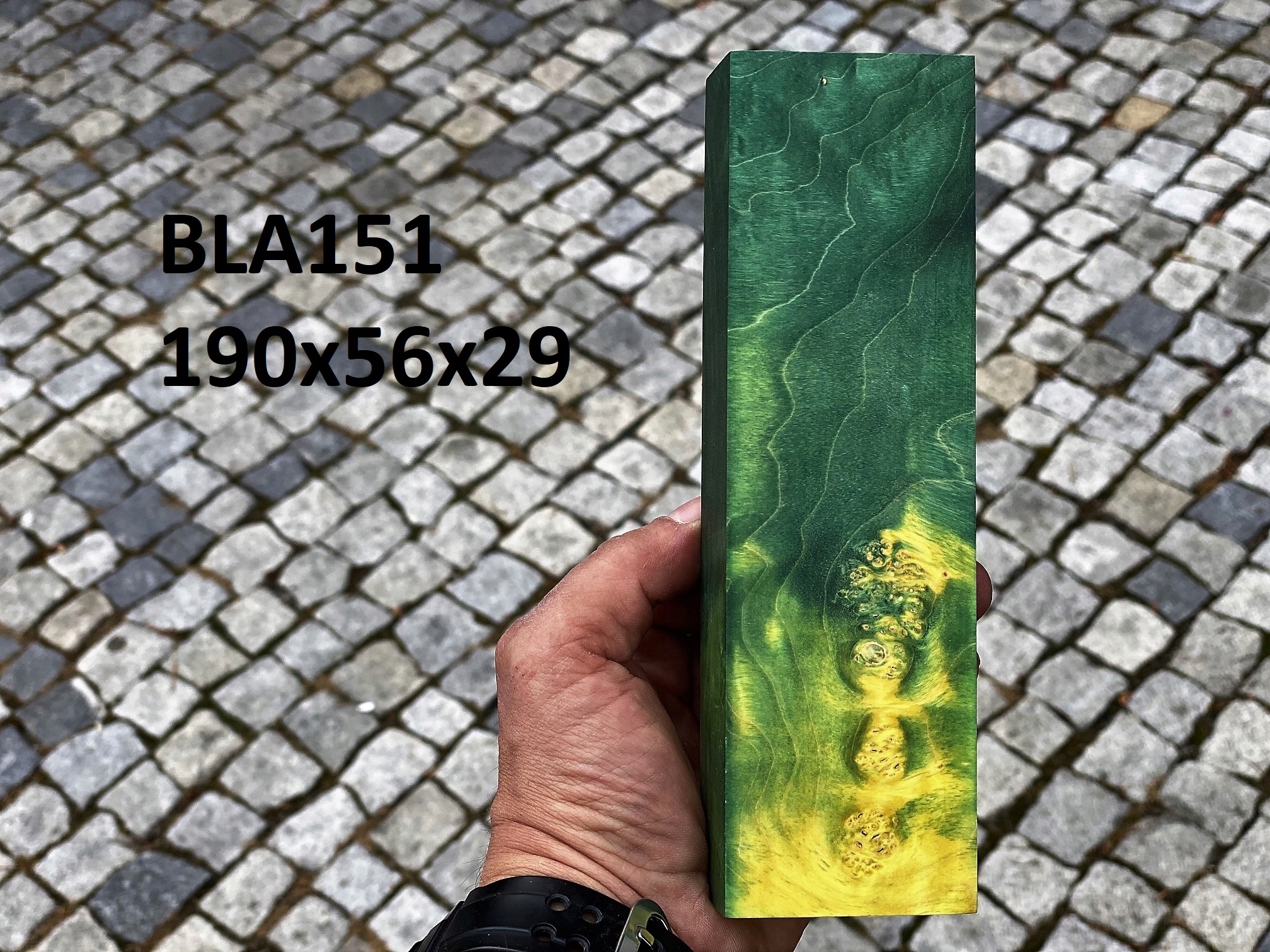 Stabilizovaný blok na výrobu nožov na drevo BLA151