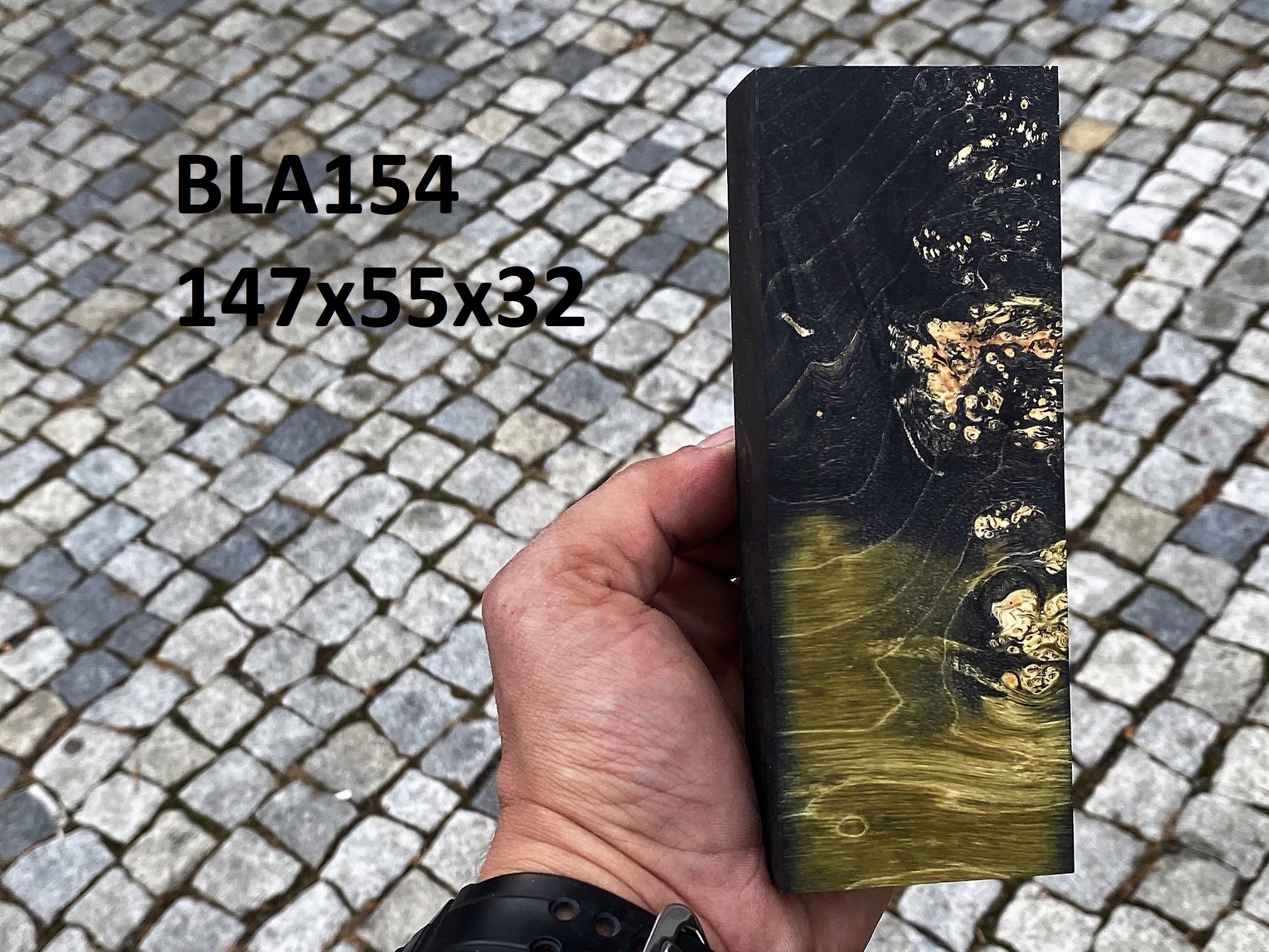 Stabilizovaný blok na výrobu nožov na drevo BLA154