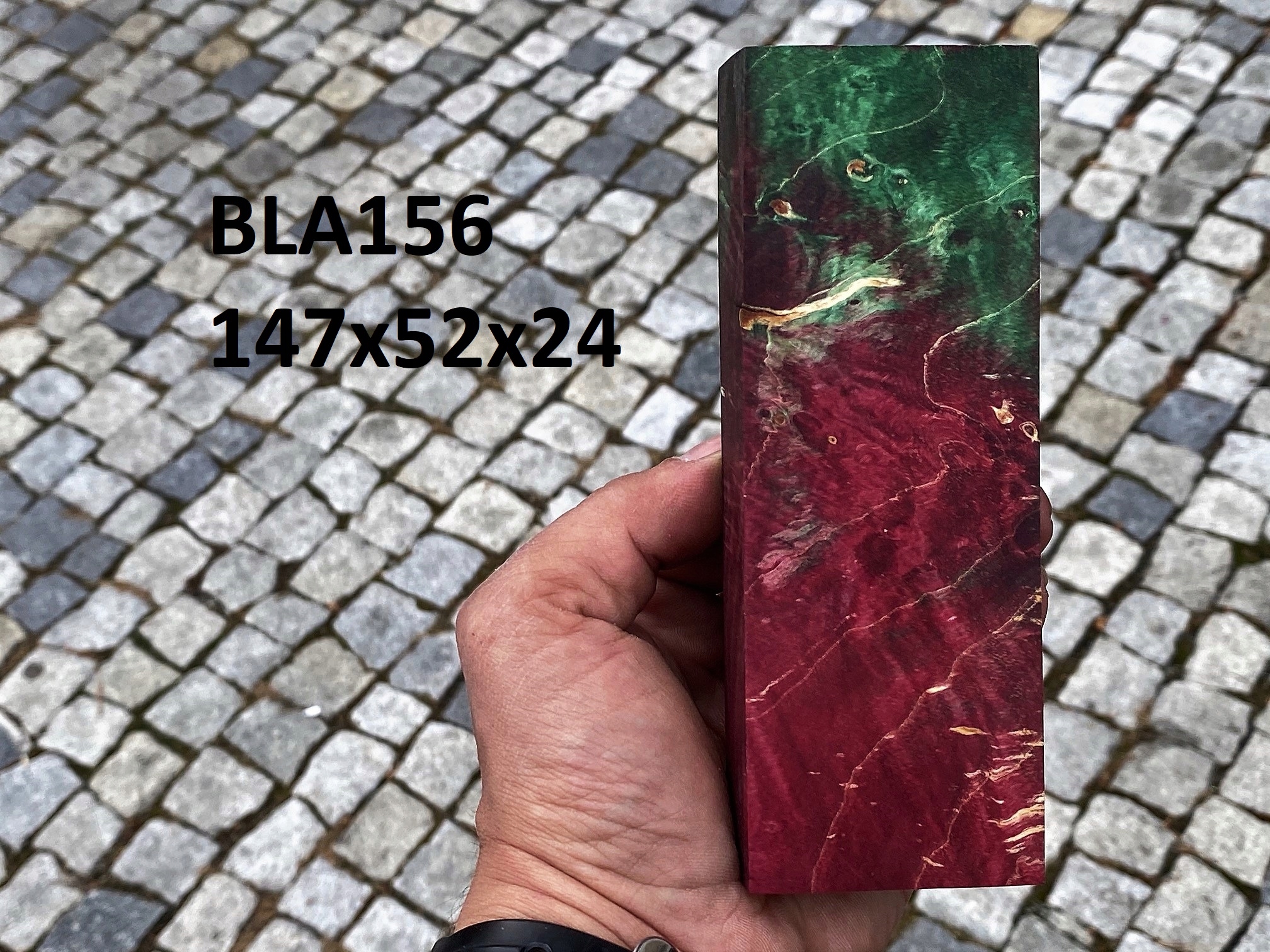Stabilizovaný blok na výrobu nožov na drevo BLA156