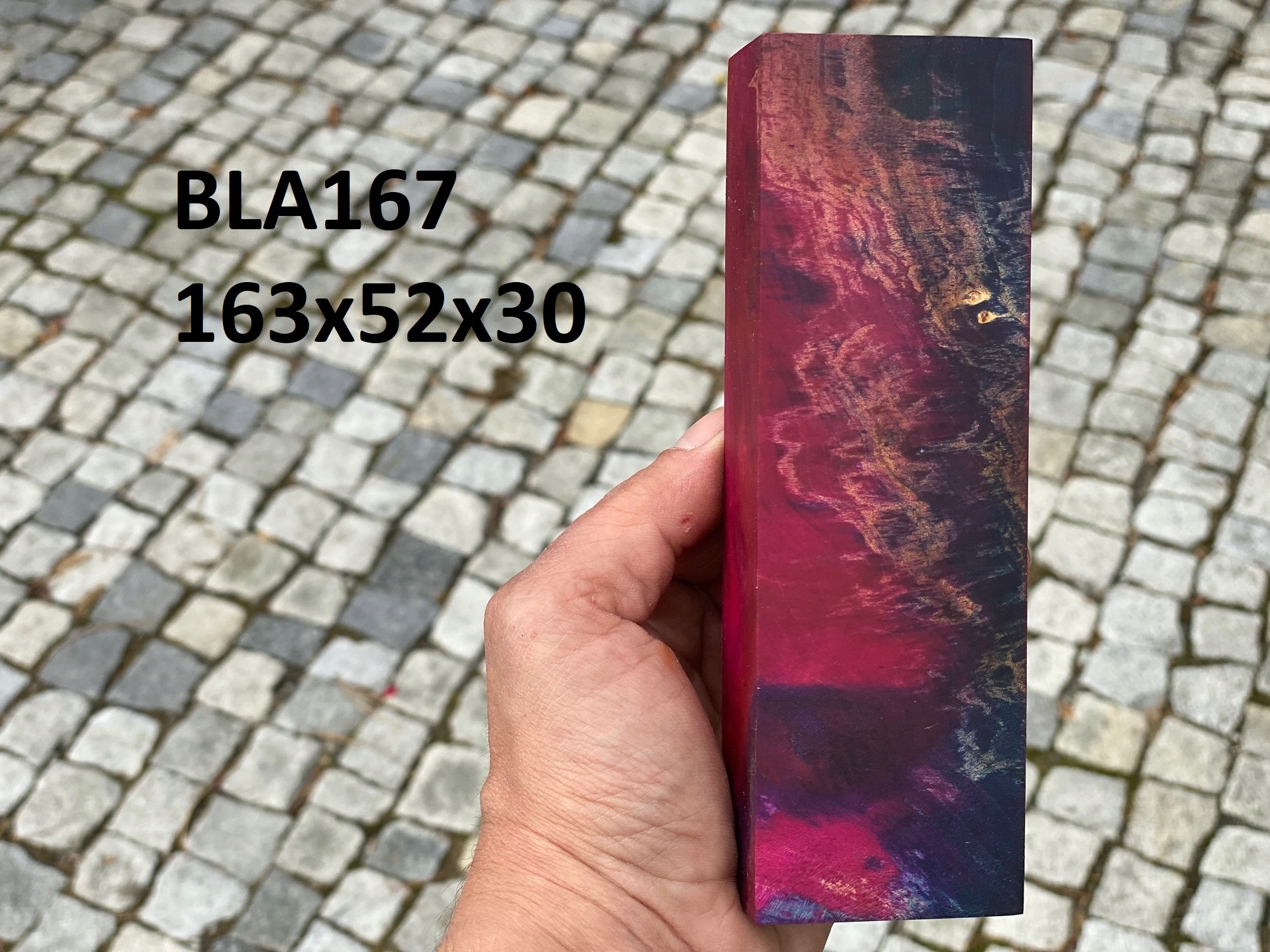 Stabilizovaný blok na výrobu nožov na drevo BLA167
