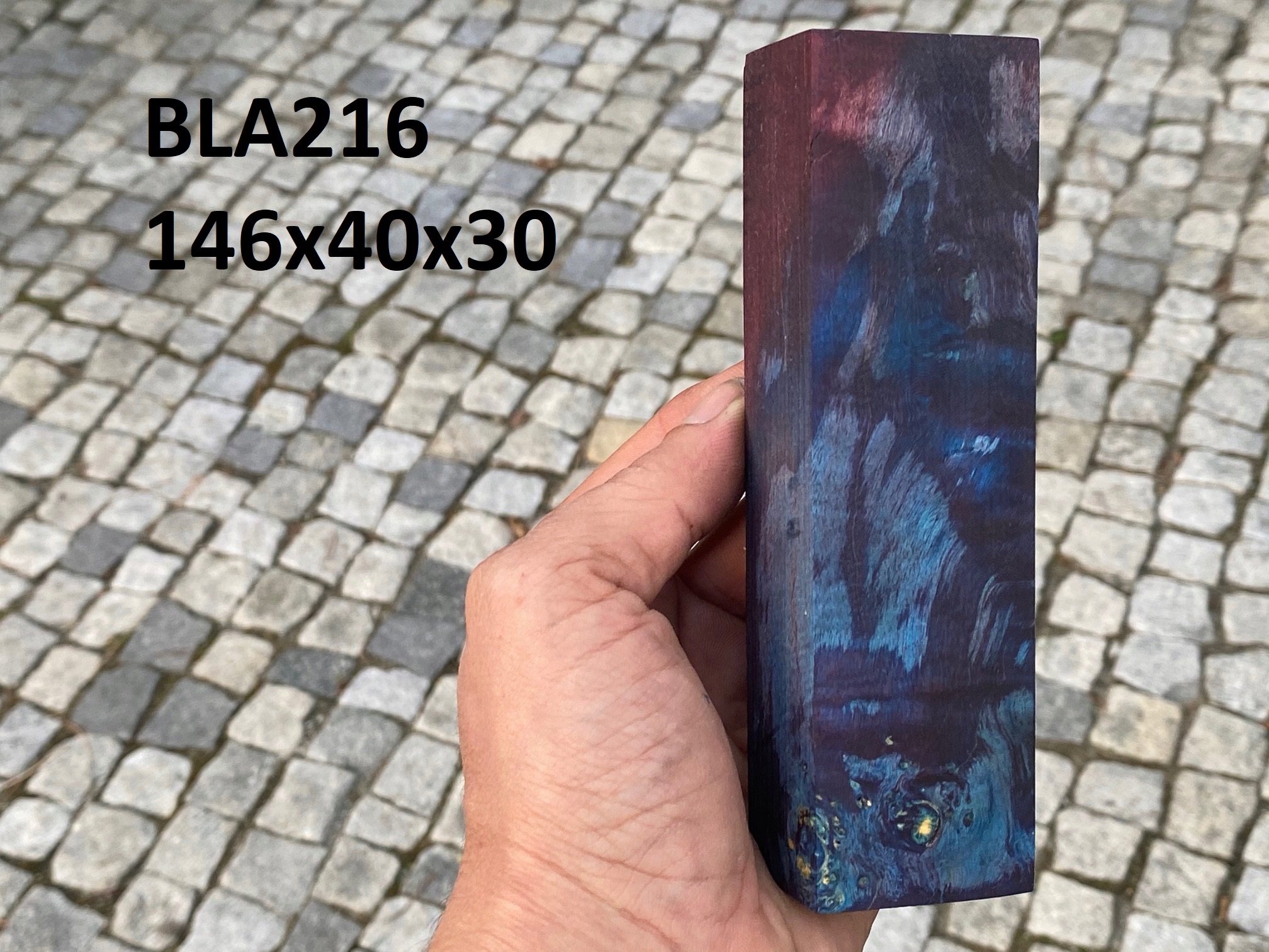 Stabilizovaný blok na výrobu nožov na drevo BLA216