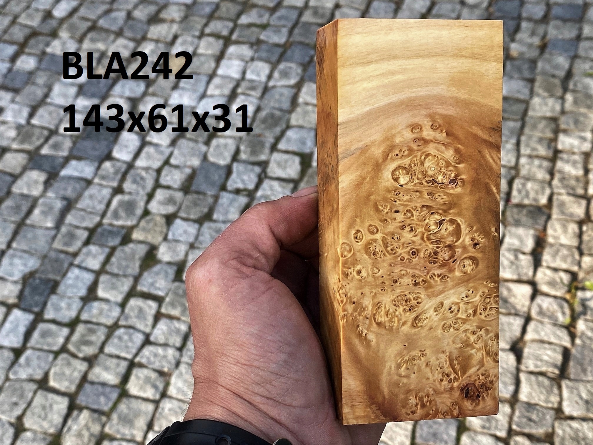 Stabilizovaný blok na výrobu nožov na drevo BLA242