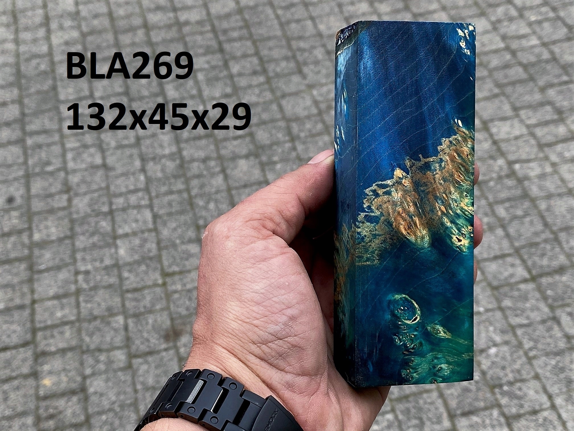 Stabilizovaný blok na výrobu nožov na drevo BLA269