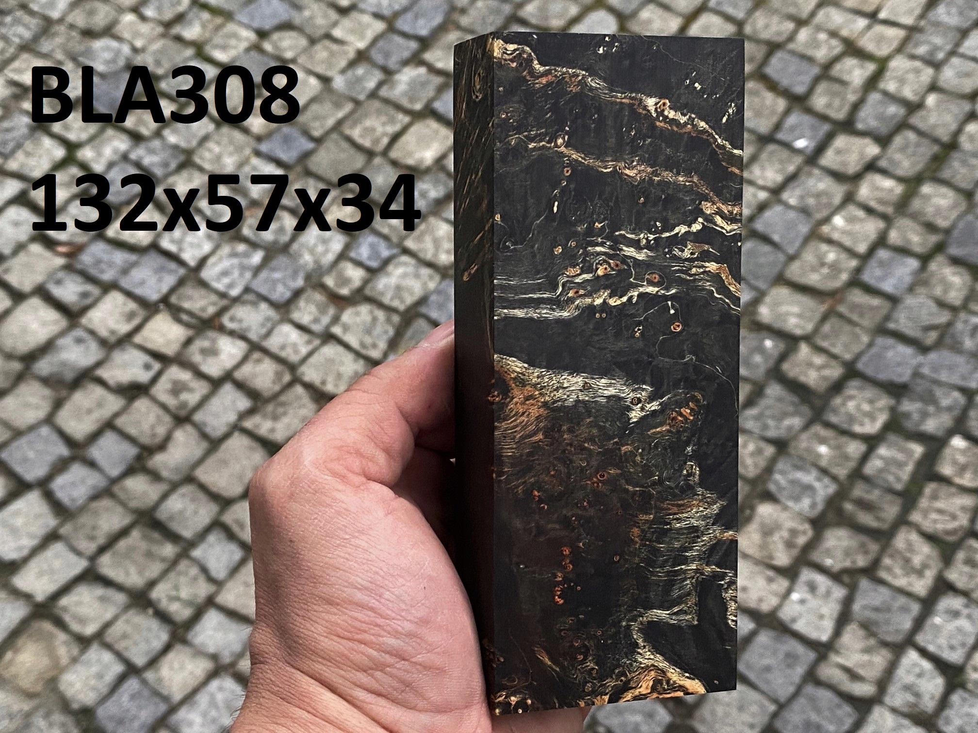 Stabilizovaný blok na výrobu nožov na drevo BLA308
