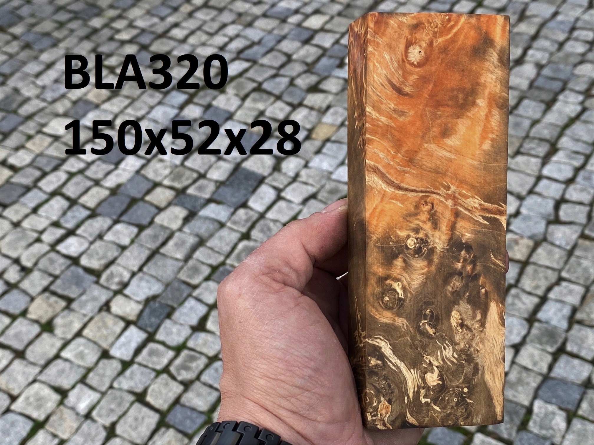 Stabilizovaný blok na výrobu nožov na drevo BLA320