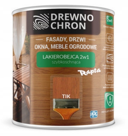 Drewnochron 2v1 Lak na moridlo TIK 5L dreva na