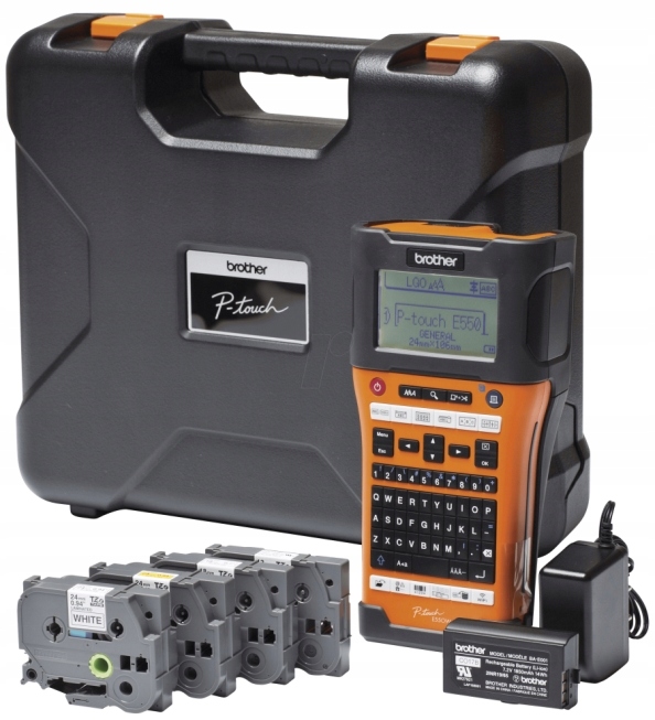 Tlačiareň etikiet BROTHER PT-E550WSP CASE + 4 pásky