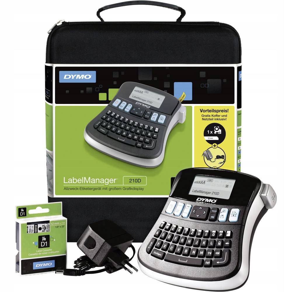 Tlačiareň štítkov, sada Dymo 210 D S0828980, je čas